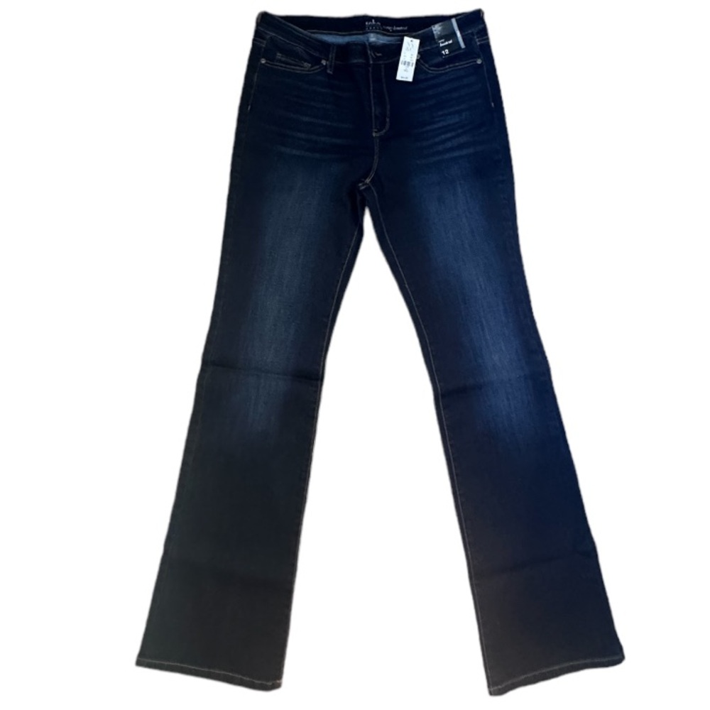 New York & Company Dark Blue Boot Cut Jeans